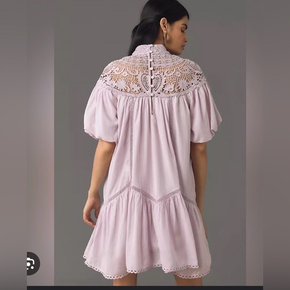 Anthropologie Dresses & Skirts - Anthropologie Soft Lavender Mini Dress “Make an Offer”
